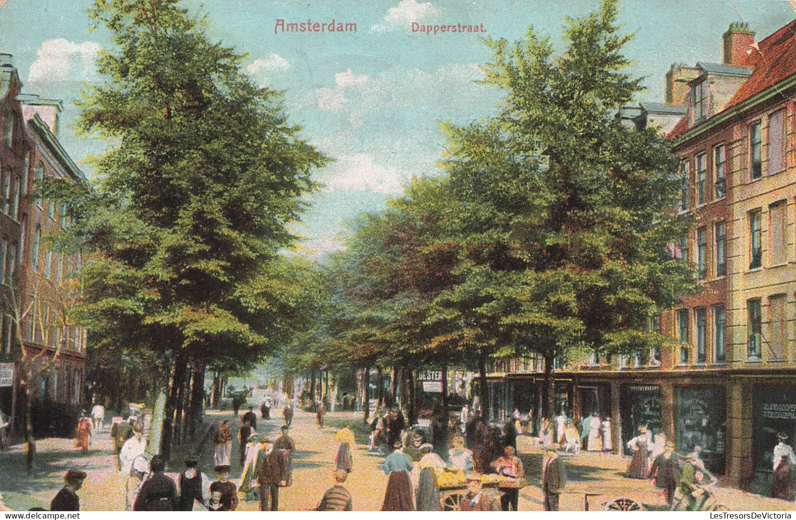 PAYS-BAS - Amsterdam - Dapperstraat - Colorisé - Animé - Carte Postale Ancienne - Amsterdam