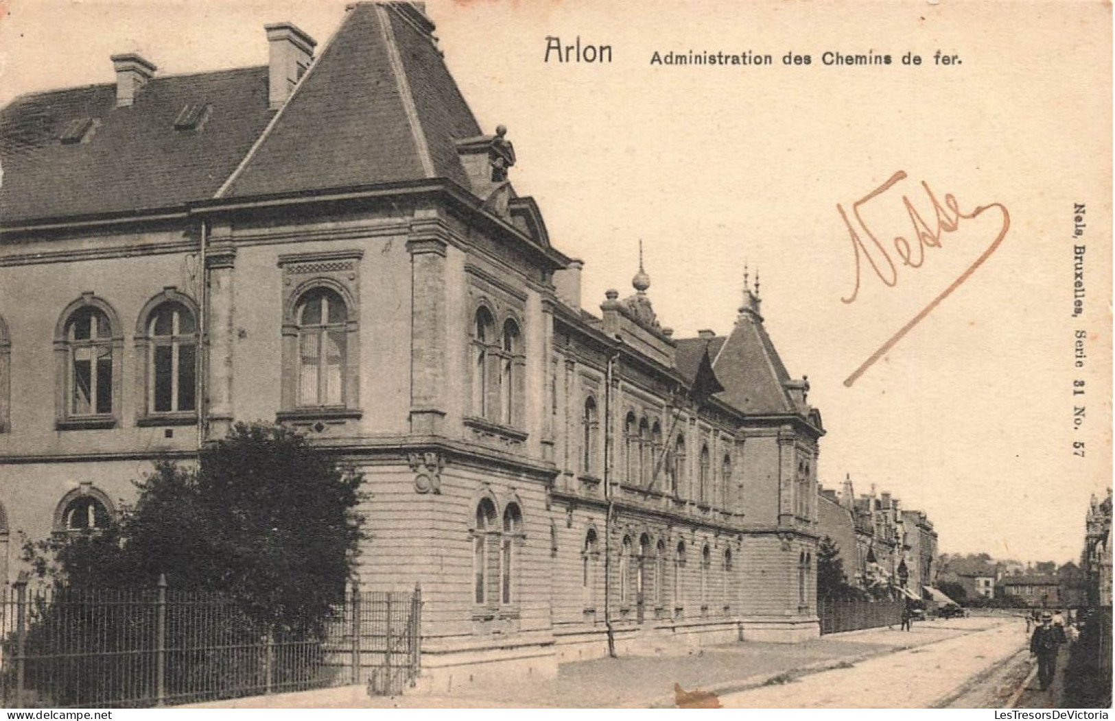 BELGIQUE - Arlon - Administration Des Chemins De Fer - Carte Postale Ancienne - Arlon