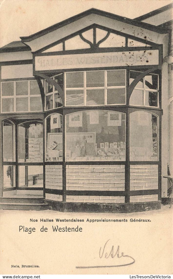 BELGIQUE - Westende - Plage De Westende - Halles Westendaises - Carte Postale Ancienne - Westende