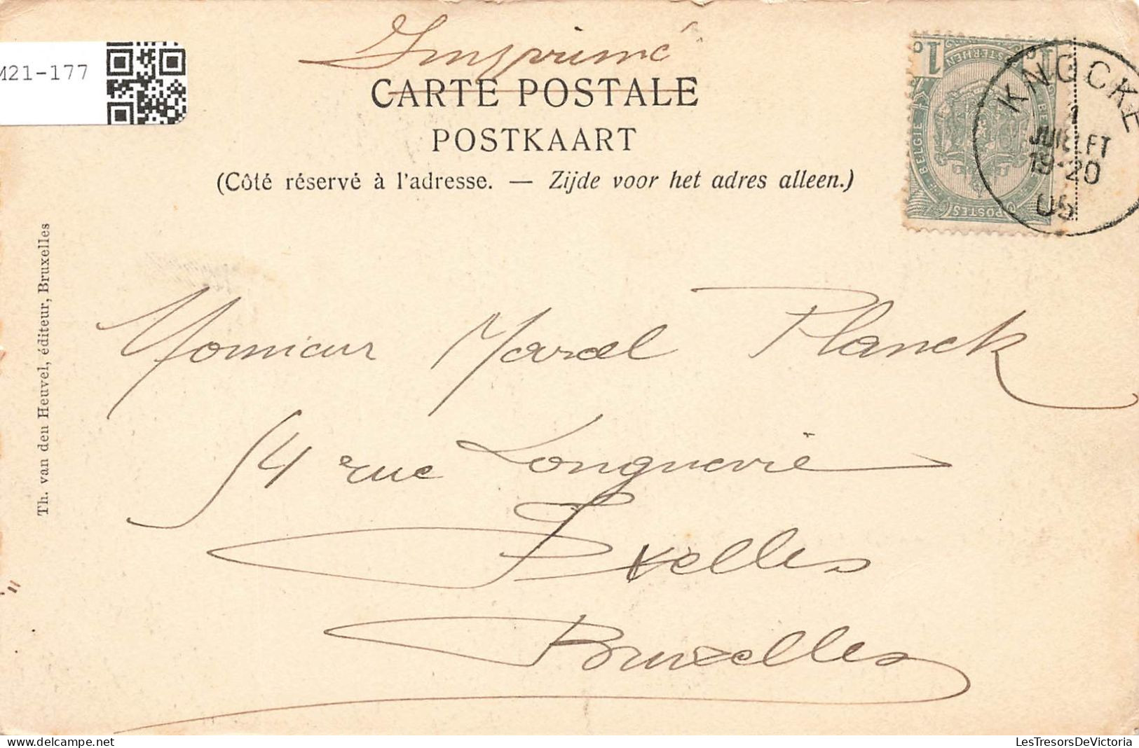 BELGIQUE - Knokke - Chateau Parmentier - Carte Postale Ancienne - Knokke