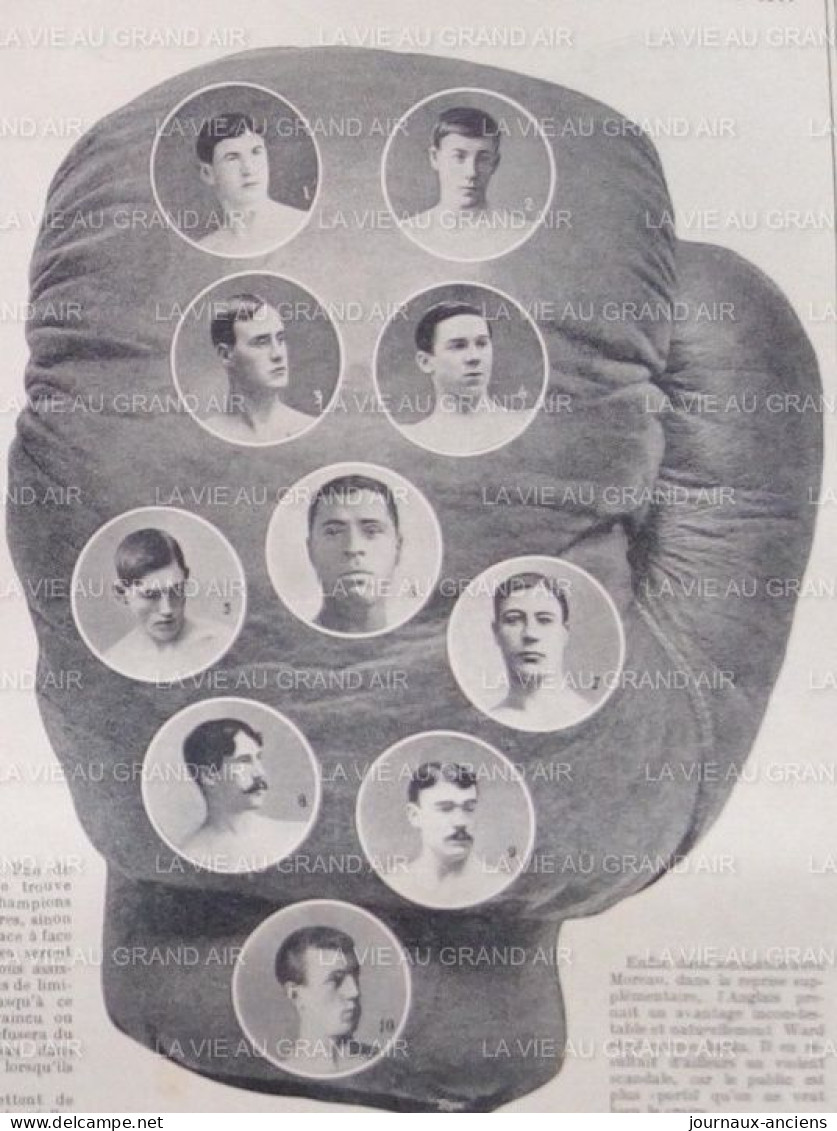 1907 LES CRITÉRIUMS DE BOXE ANGLAISE - MARC GAUCHER - TED WARD - JOHNNY HUGHES - PÉTER BROWN - LA VIE AU GRAND AIR - Livres