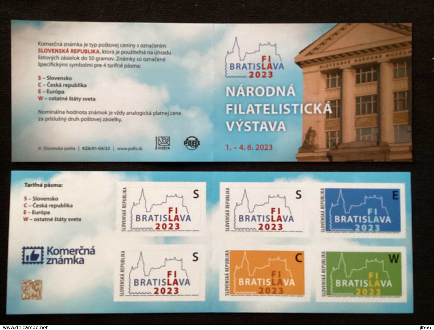 2023 Pofis KZ 6 Carnet Exposition Internationale Bratislavafila 2023 Tirage 1500 - Nuevos