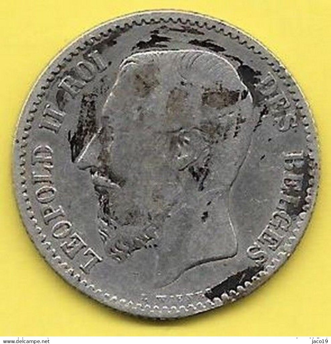1 Franc Argent Léopold II 1867 FR - 1 Frank