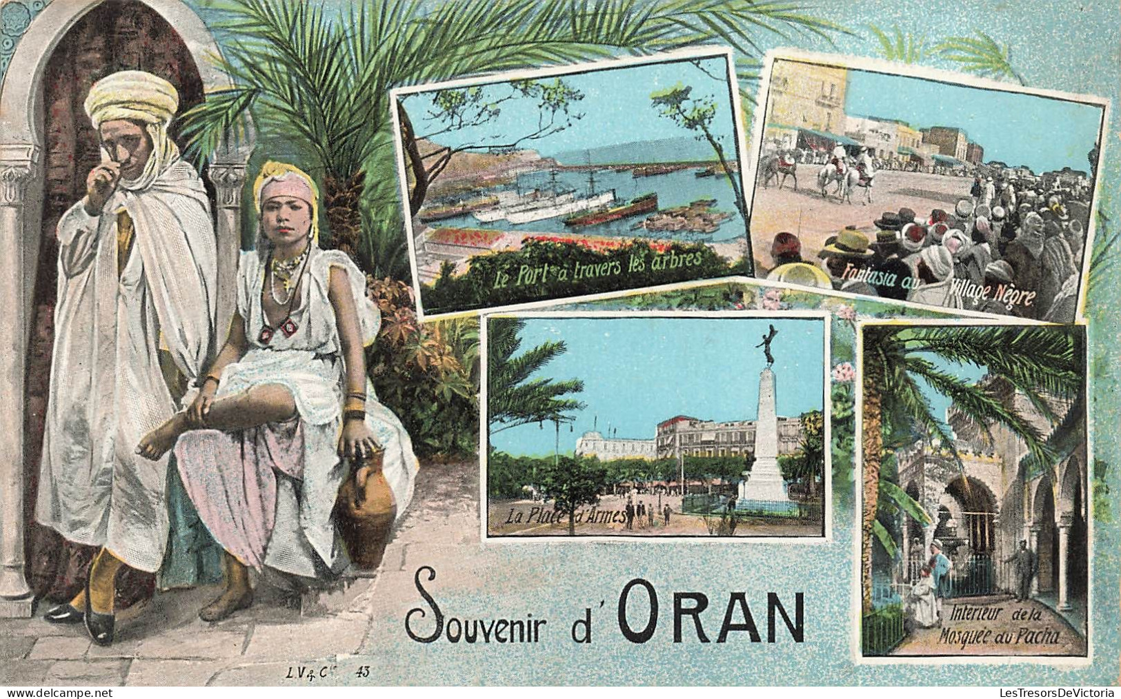 ALGERIE - Oran - Multivues - Colorisé - Carte Postale Ancienne - Oran
