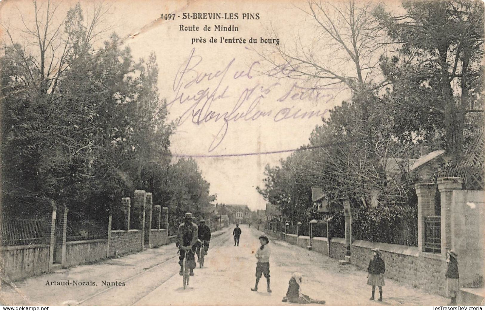 FRANCE - Saint-Brevin-les-Pins - Route De Mindin Près De L'entrée Du Bourg - Carte Postale Ancienne - Saint-Brevin-les-Pins