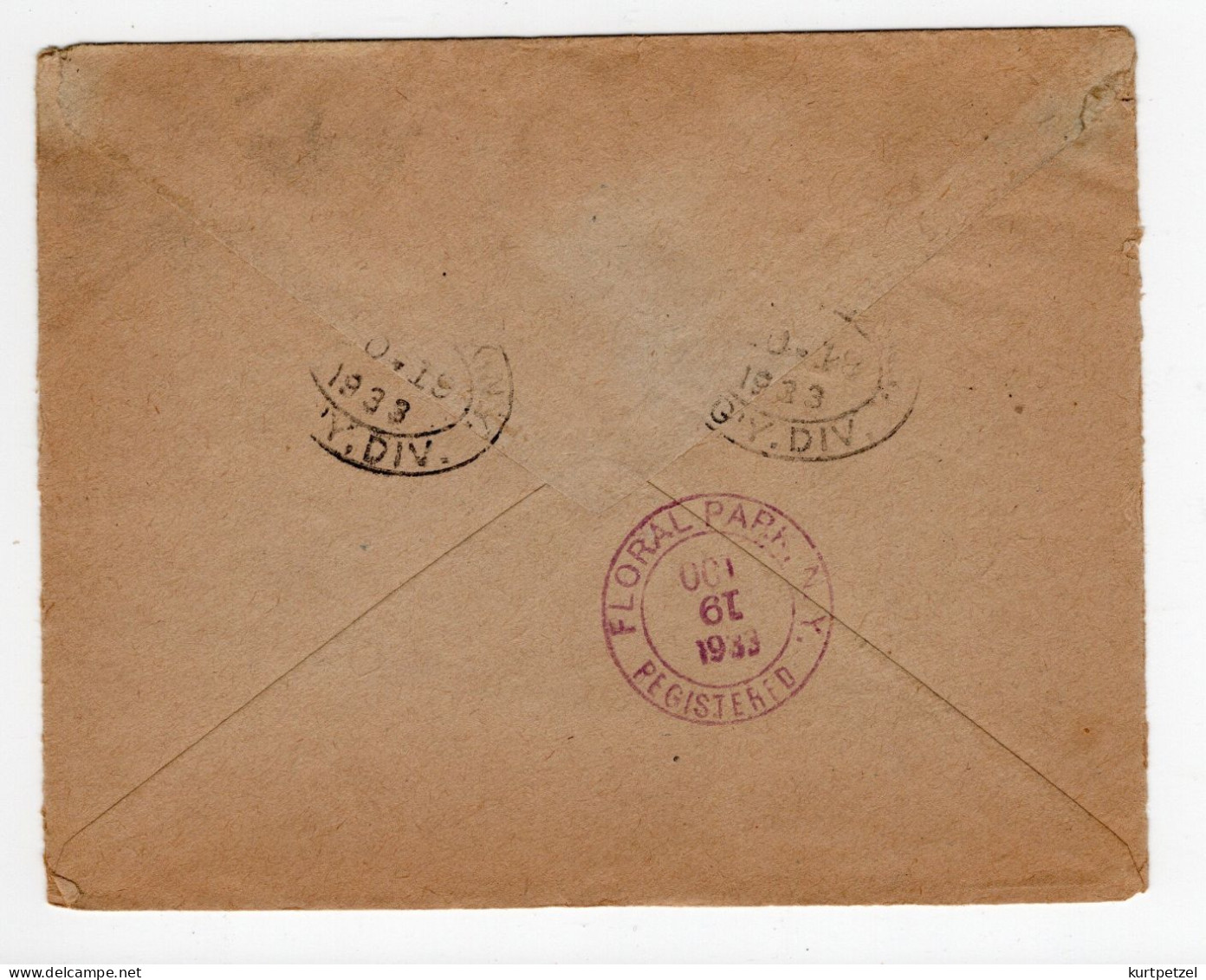 1933 : Rekobrief 1933 : Leningrad - New York - Storia Postale