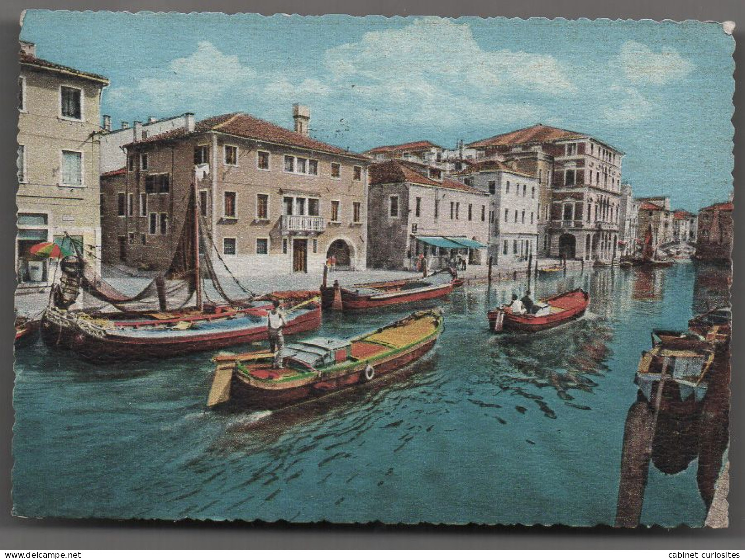 CHIOGGIA - 1965 -  CANAL VENA - Bateau De Pêche - Barques à Moteur - Animée - Italie - Chioggia