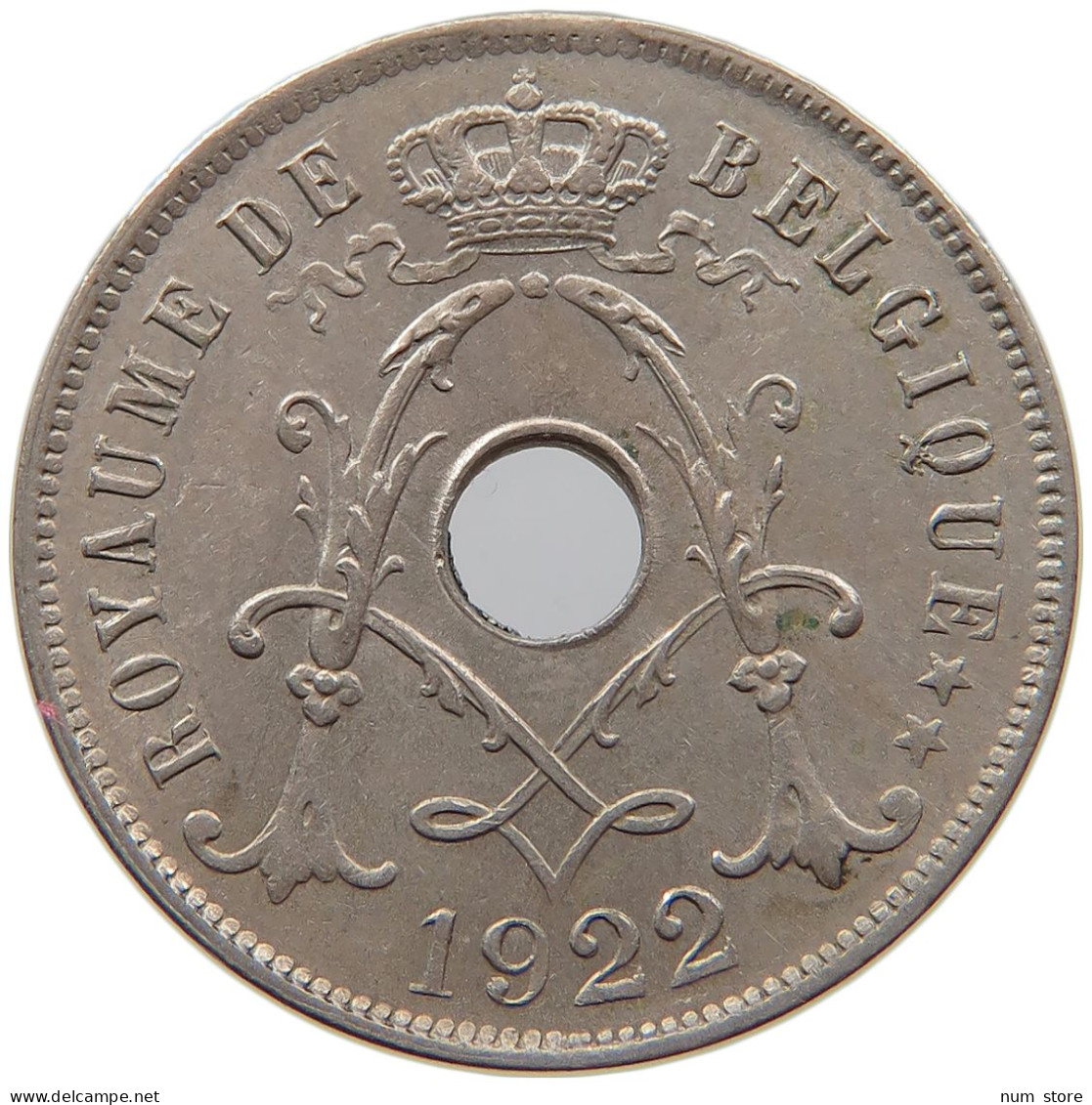 BELGIUM 25 CENTIMES 1922 Albert I. 1909-1934 #s008 0413 - 25 Centimes