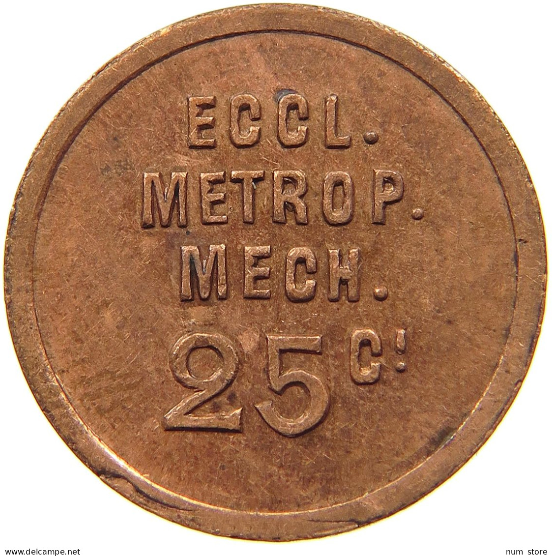 BELGIUM 25 CENTIMES  MECHELEN #t061 0127 - Zonder Classificatie