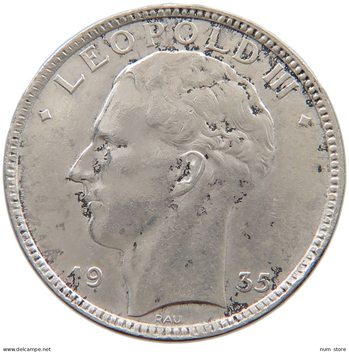 BELGIUM 20 FRANCS 1935 LEOPOLD III. (1934-1951) #a082 0201 - 20 Francs