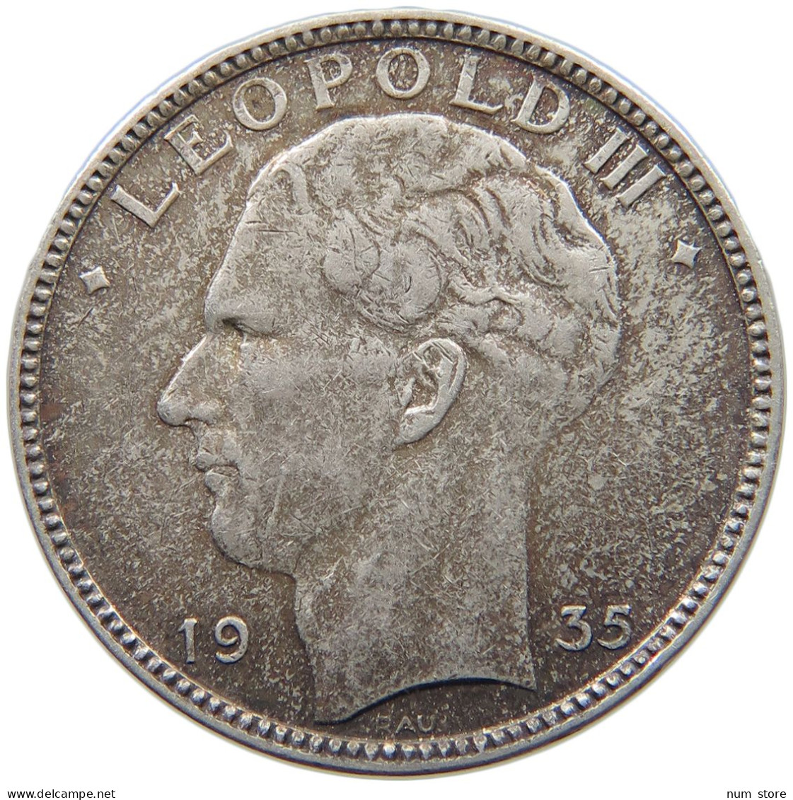 BELGIUM 20 FRANCS 1935 LEOPOLD III. (1934-1951) #c003 0209 - 20 Francs