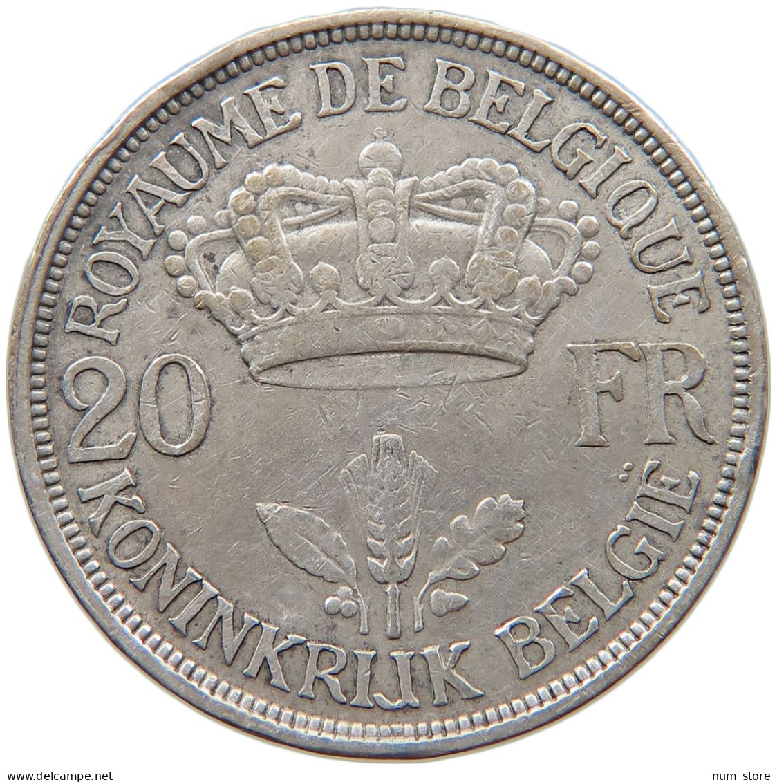 BELGIUM 20 FRANCS 1934 LEOPOLD III. (1934-1951) #c068 0379 - 20 Frank