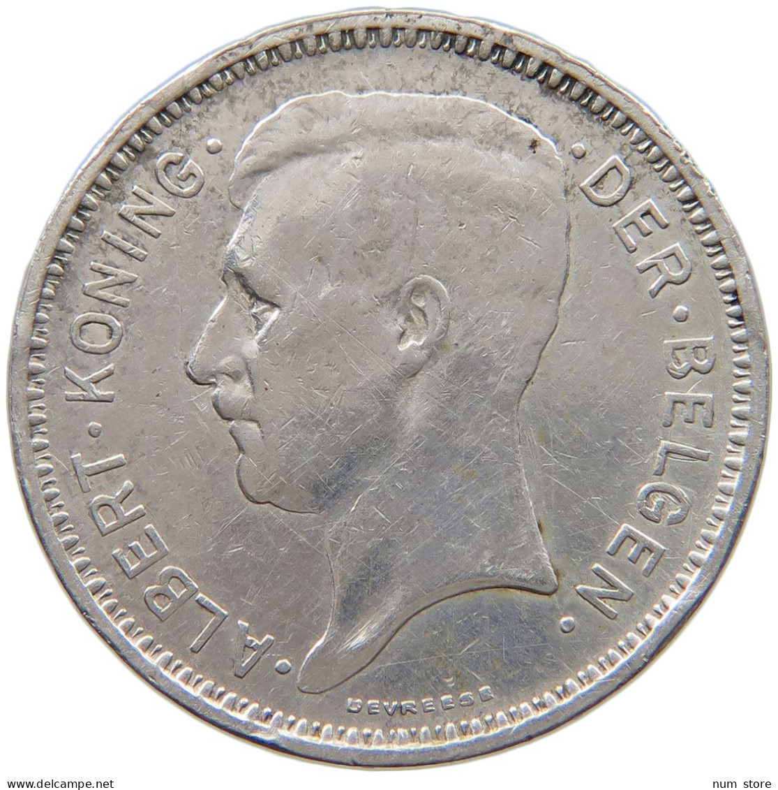 BELGIUM 20 FRANCS 1934 Albert I. 1909-1934 #c018 0037 - 20 Francs & 4 Belgas
