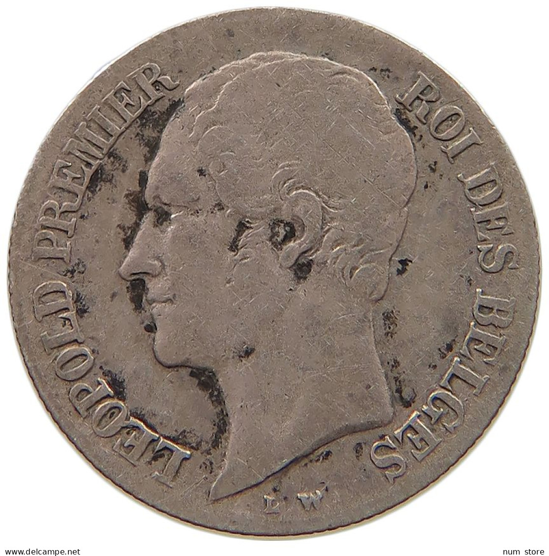 BELGIUM 20 CENTIMES 1853 Leopold I. (1831-1865) #c032 0485 - 20 Cents