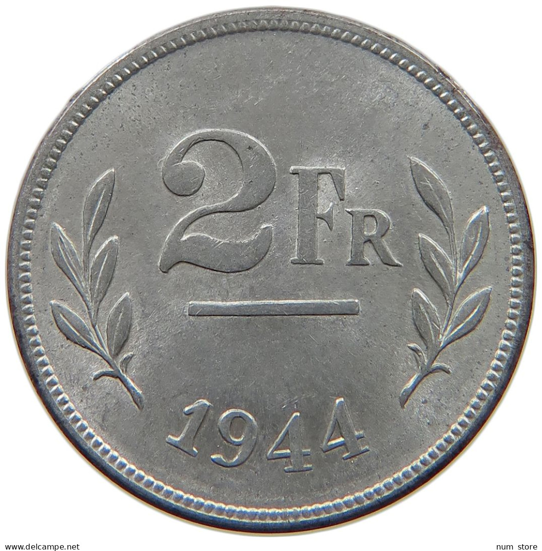 BELGIUM 2 FRANCS 1944 LEOPOLD III. (1934-1951) #c006 0723 - 2 Francs (Liberación)