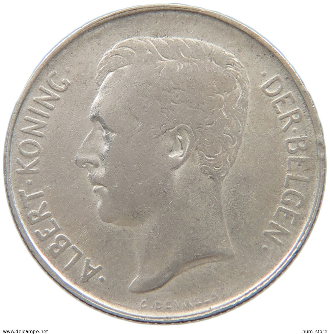 BELGIUM 2 FRANCS 1912 Albert I. 1909-1934 #c081 0759 - 2 Francs