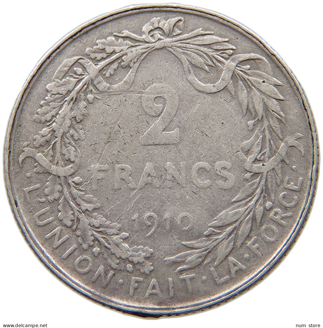 BELGIUM 2 FRANCS 1910 -1914 ENGRAVED 1914 / 15 WW1 #t094 0435 - 2 Francos