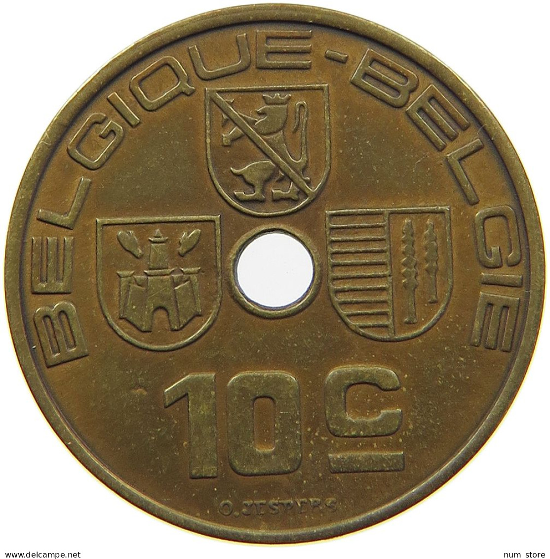 BELGIUM 10 CENTIMES 1938 10 CENTIMES PATTERN 1938 DUPR. 2653 B6 R2 SIMILOR #t081 0089 - 10 Centesimi