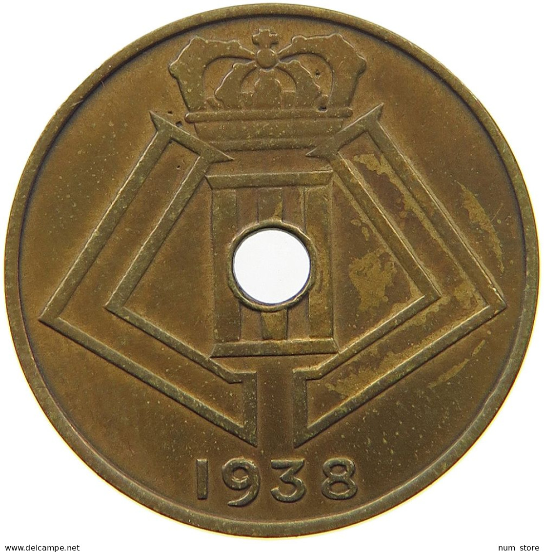 BELGIUM 10 CENTIMES 1938 10 CENTIMES PATTERN 1938 DUPR. 2653 B6 R2 SIMILOR #t081 0089 - 10 Centesimi