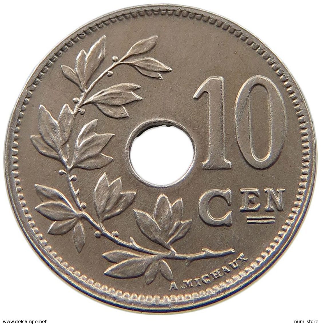 BELGIUM 10 CENTIMES 1925/4 MINTING ERROR 10 CENTIMES 1925/4 #t065 0229 - 10 Cent