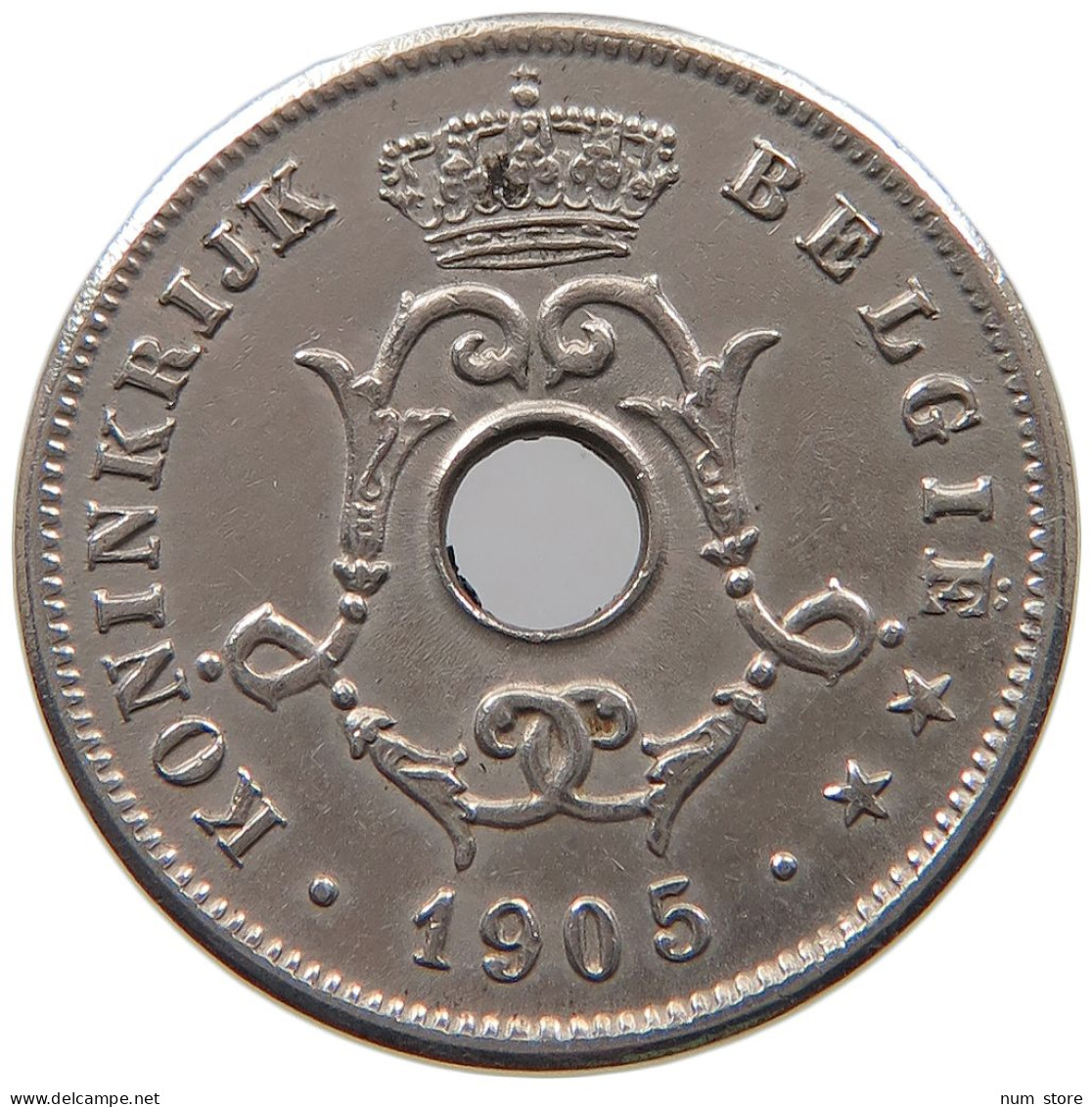 BELGIUM 10 CENTIMES 1905 Leopold II. 1865-1909 #a046 0607 - 10 Cent