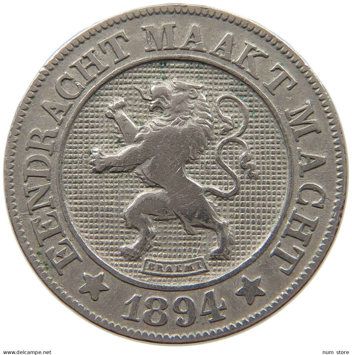 BELGIUM 10 CENTIMES 1894 Leopold II. 1865-1909 #c078 0151 - 10 Cents