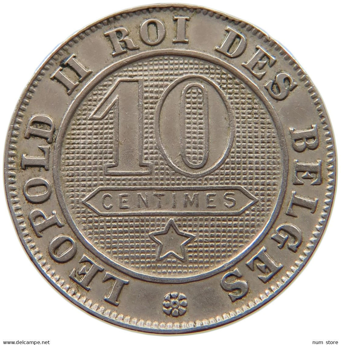 BELGIUM 10 CENTIMES 1894 Leopold II. 1865-1909 #s034 0713 - 10 Centimes