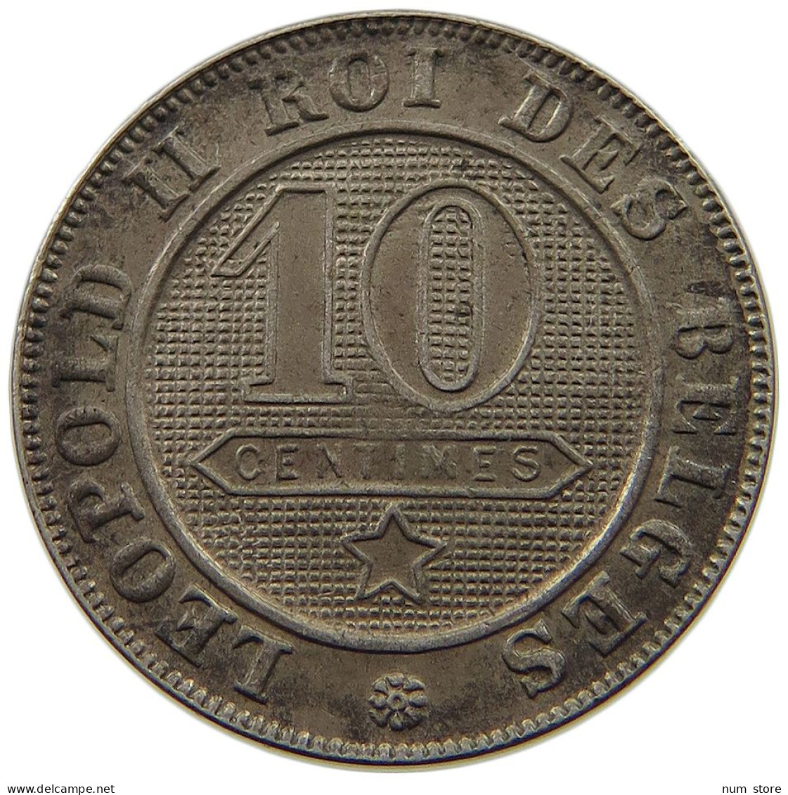 BELGIUM 10 CENTIMES 1894  #t061 0265 - 10 Cent