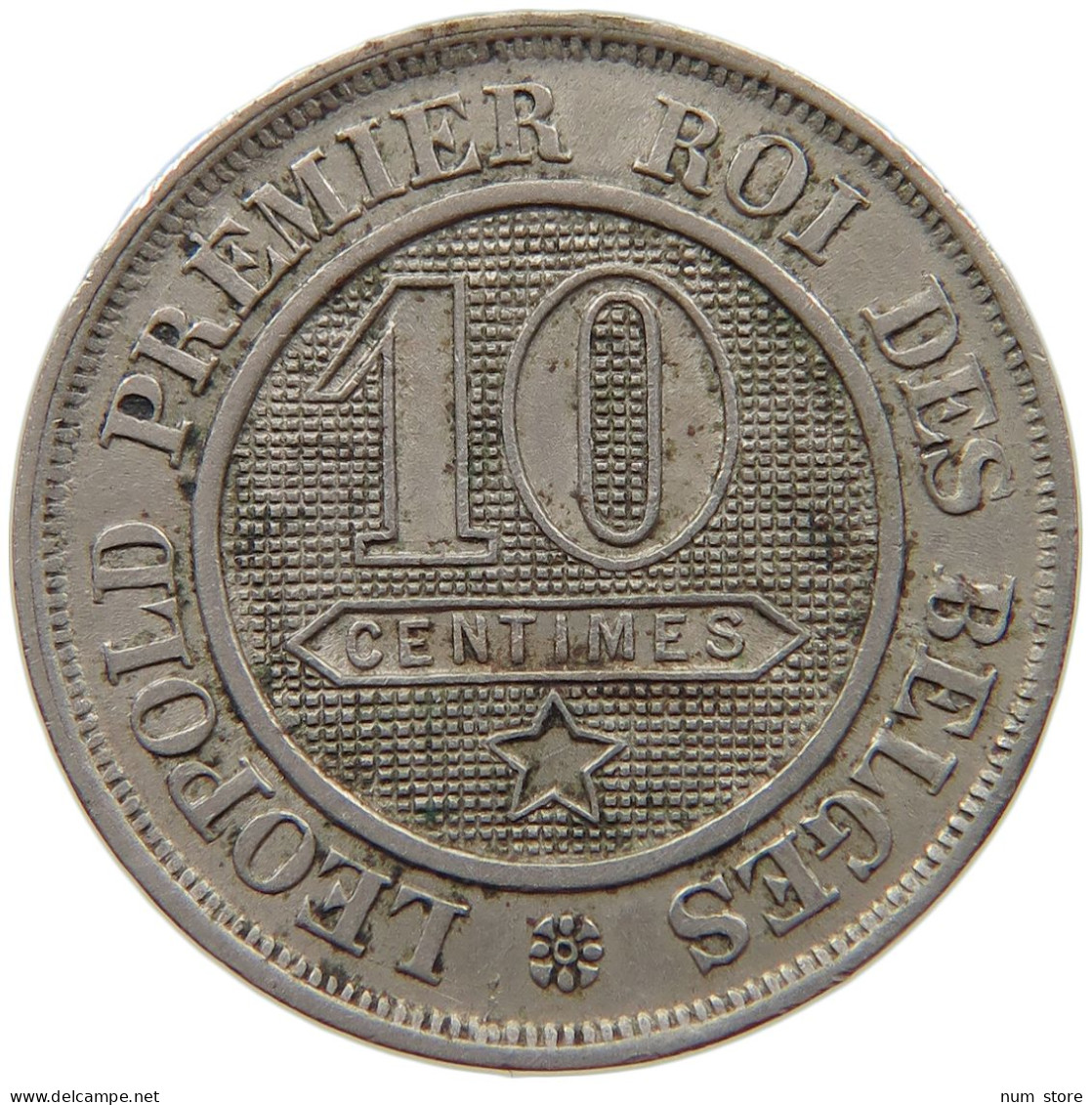 BELGIUM 10 CENTIMES 1862 Leopold I. (1831-1865) #s040 0257 - 10 Cents