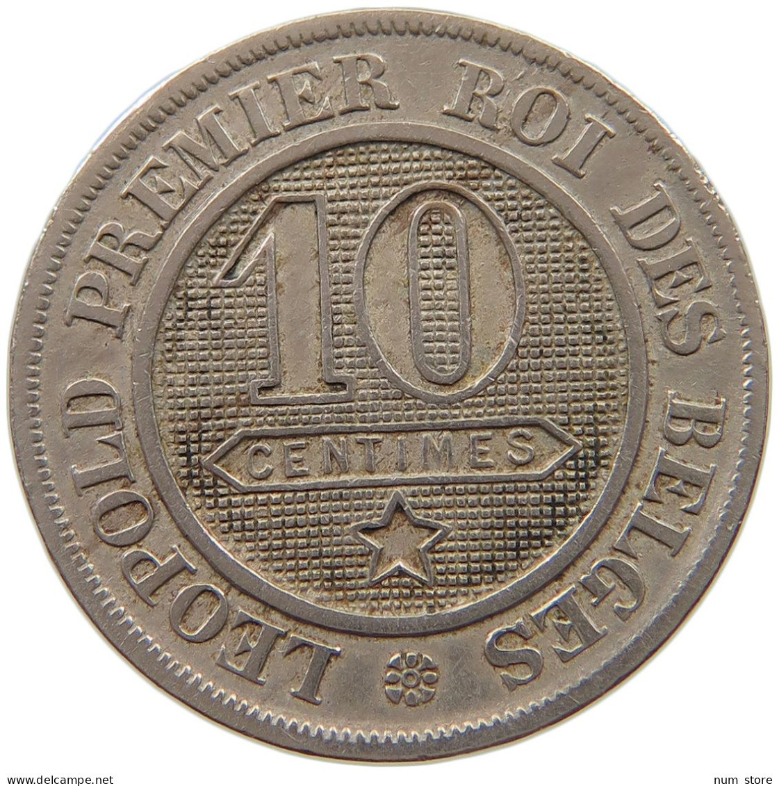 BELGIUM 10 CENTIMES 1863 Leopold I. (1831-1865) DATE ERROR #a046 0387 - 10 Cents