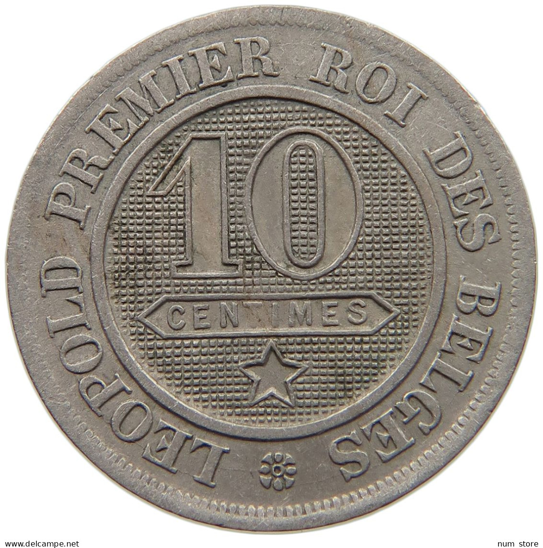 BELGIUM 10 CENTIMES 1863 Leopold I. (1831-1865) #c008 0215 - 10 Cent