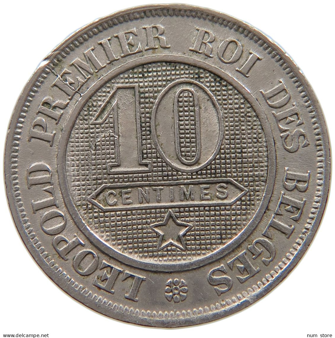 BELGIUM 10 CENTIMES 1862 Leopold I. (1831-1865) #a072 0557 - 10 Centimes