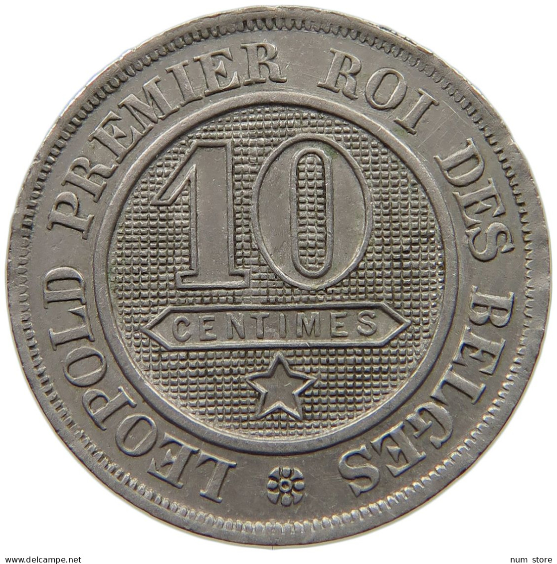 BELGIUM 10 CENTIMES 1861 Leopold I. (1831-1865) #c002 0441 - 10 Centimes