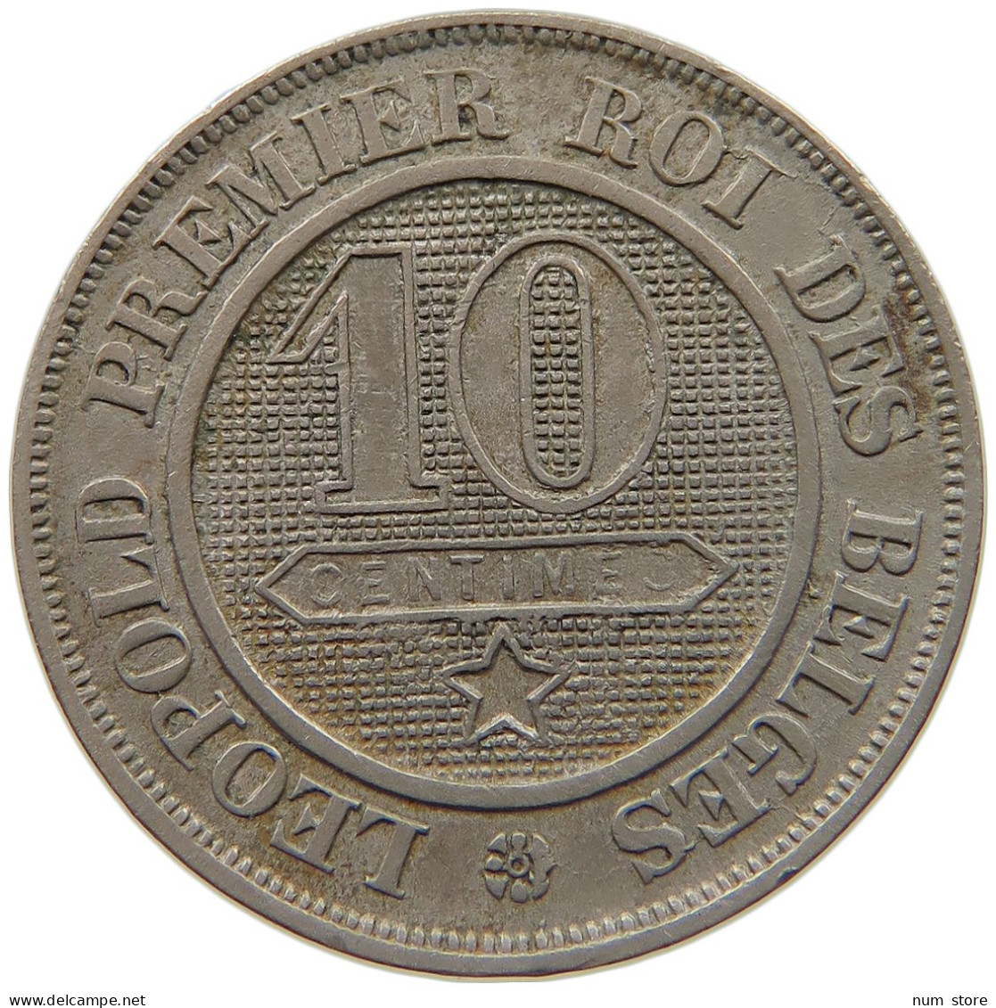 BELGIUM 10 CENTIMES 1861 Leopold I. (1831-1865) #c032 0759 - 10 Cents