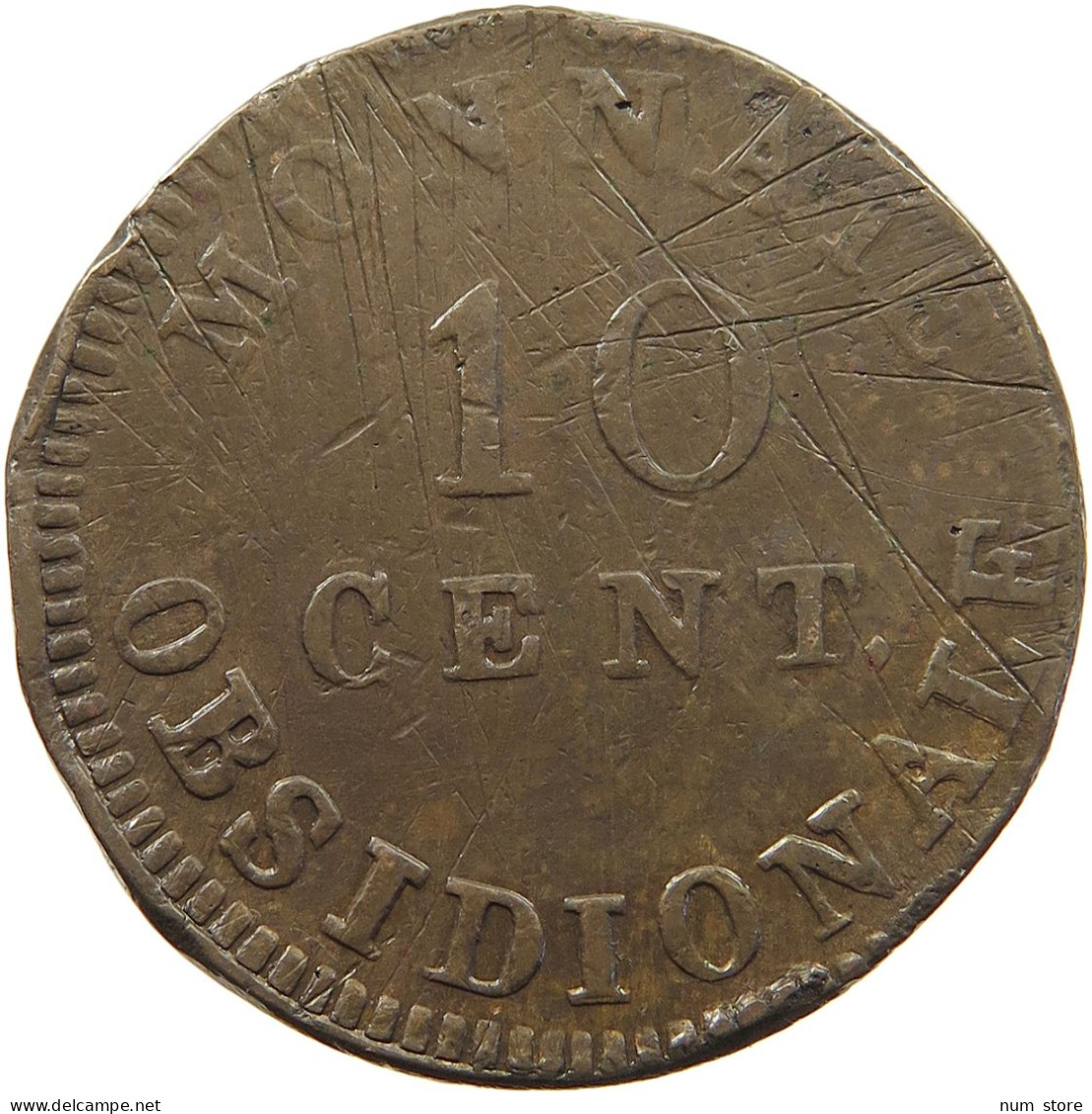 BELGIUM 10 CENTIMES 1814 R ANTWERPEN #t077 0585 - 1790 Stati Belgi Uniti