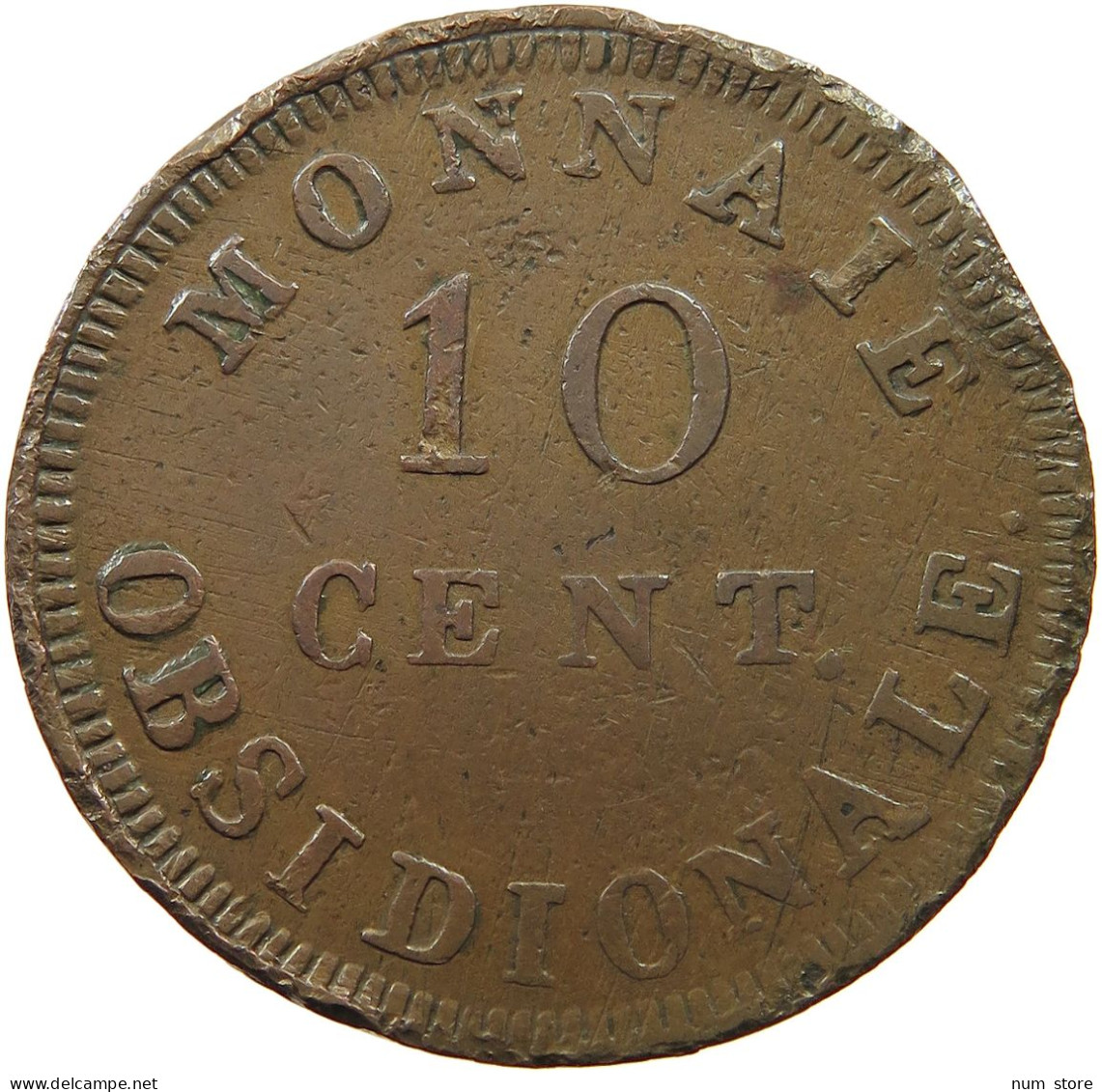 BELGIUM 10 CENTIMES 1814 R ANTWERPEN #t061 0171 - 1790 États Belgique-Unis