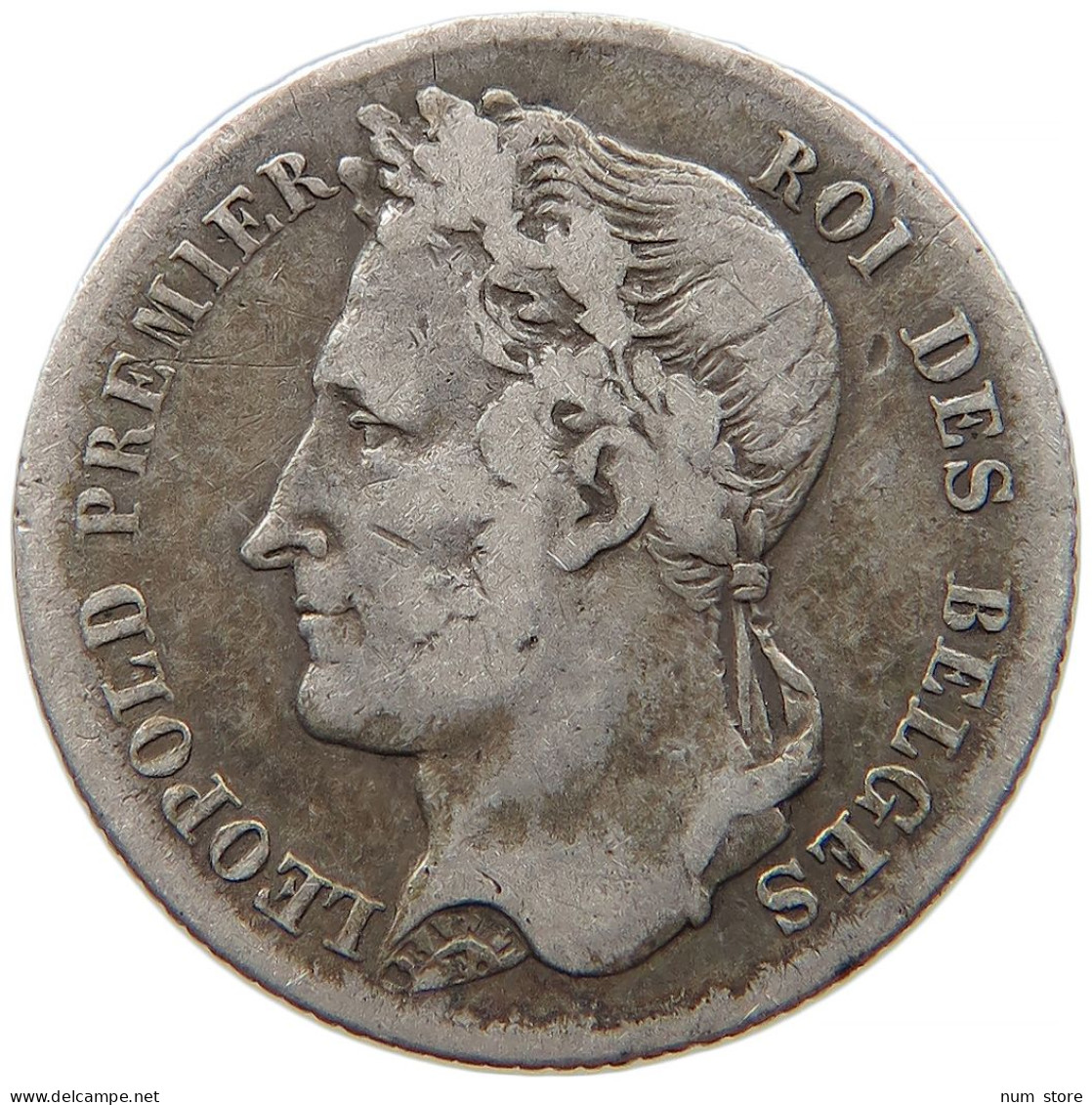 BELGIUM 1/2 FRANC 1834  #t011 0307 - 1/2 Frank