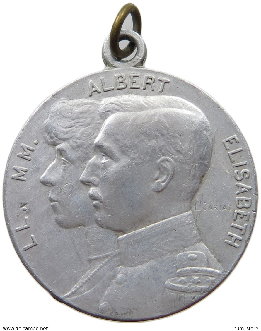 BELGIUM MEDAL 1914-1916 Albert I. 1909-1934 ALBERT ELISABETH 1914-1916 #a021 1129 - Unclassified