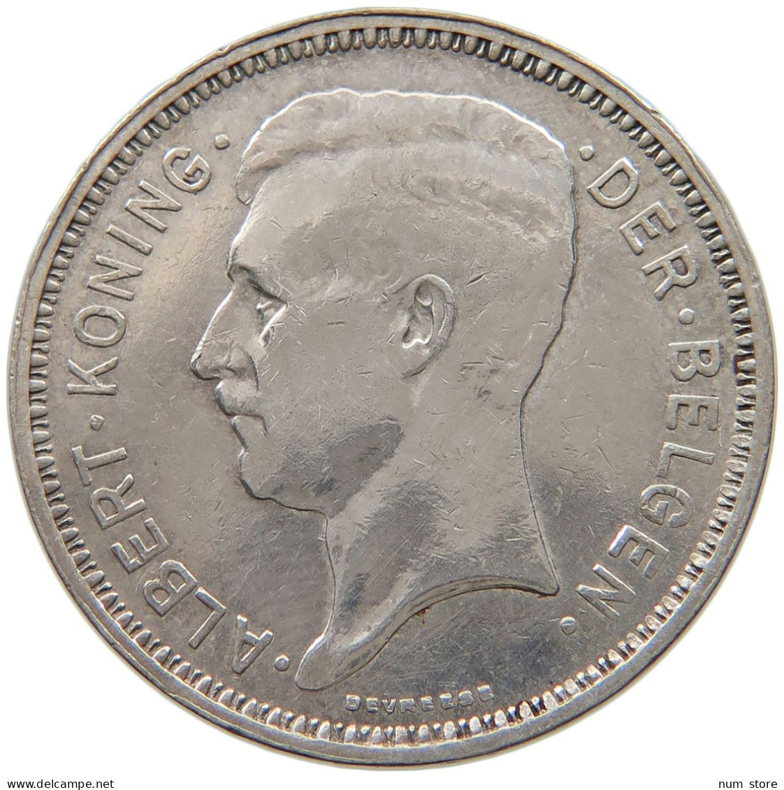 BELGIUM 20 FRANCS 1934 Albert I. 1909-1934 #a020 0297 - 20 Francs & 4 Belgas