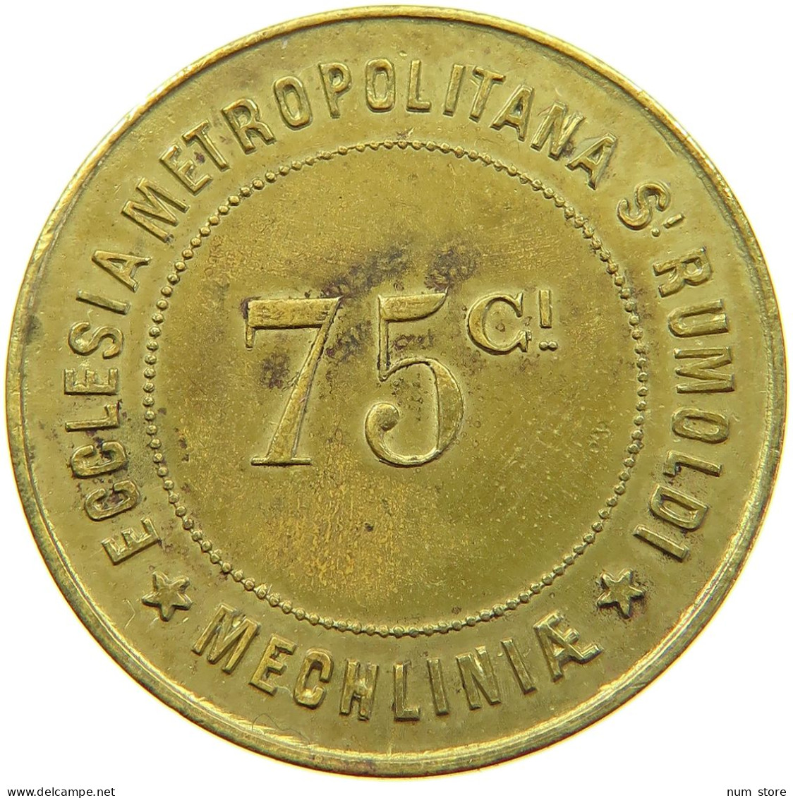 BELGIUM 75 CENTIMES  MECHELEN #a019 0489 - Non Classés