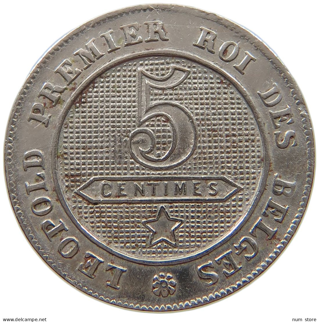 BELGIUM 5 CENTIMES 1862 Leopold I. (1831-1865) #a017 0599 - 5 Centimes