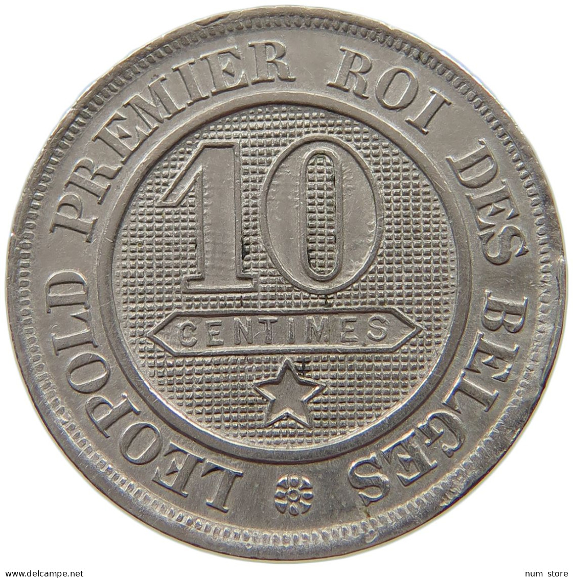 BELGIUM 10 CENTIMES 1861 Leopold I. (1831-1865) #a015 1109 - 10 Centimes