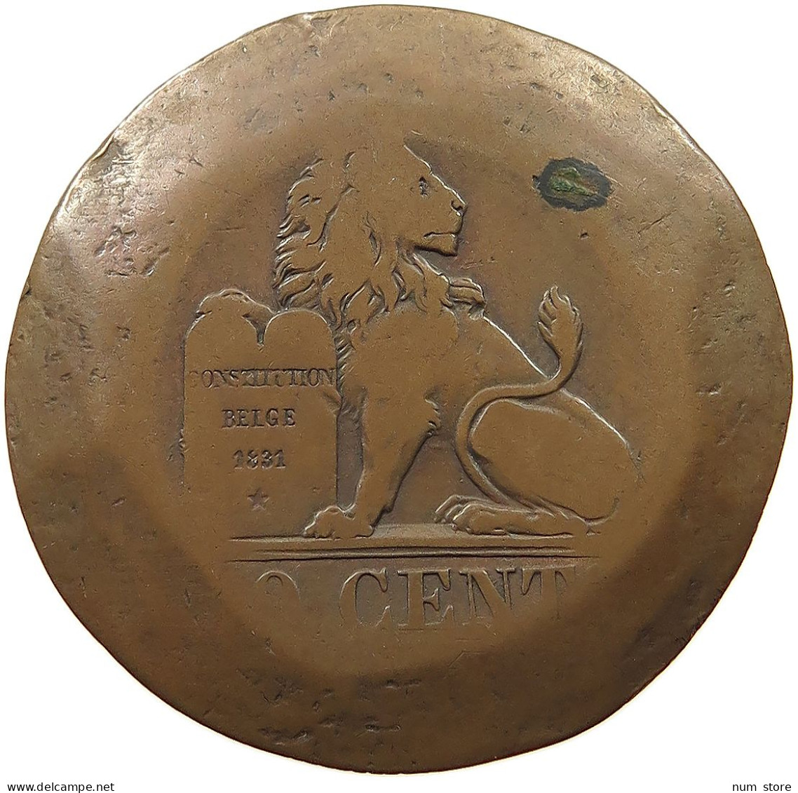 BELGIUM 10 CENTIMES  Leopold I. (1831-1865) #a009 0371 - 10 Cents