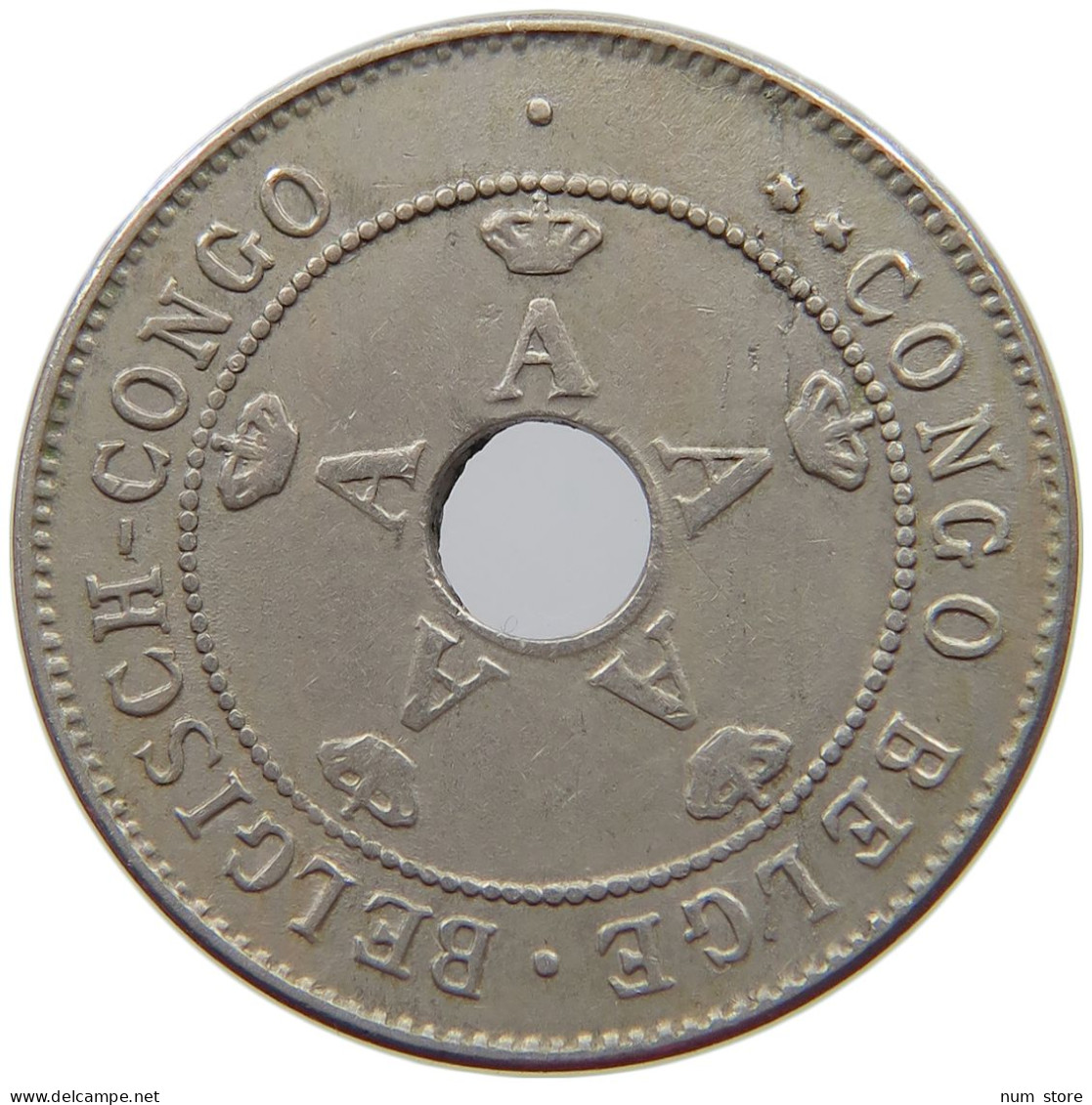BELGIAN CONGO 10 CENTIMES 1911  #s040 0235 - 1910-1934: Albert I