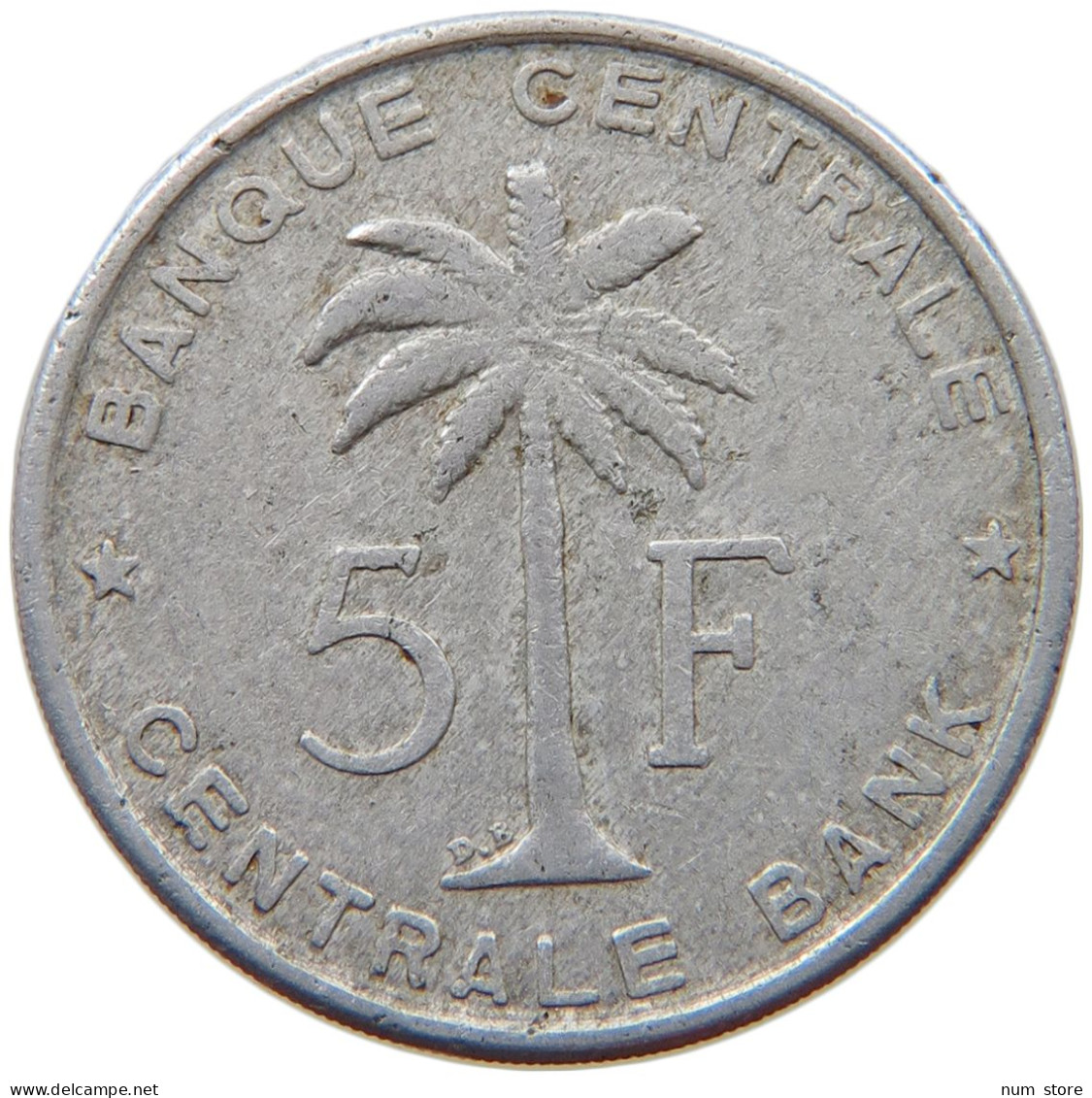 BELGIAN CONGO 5 FRANCS 1956  #s023 0153 - 1951-1960: Baudouin I.