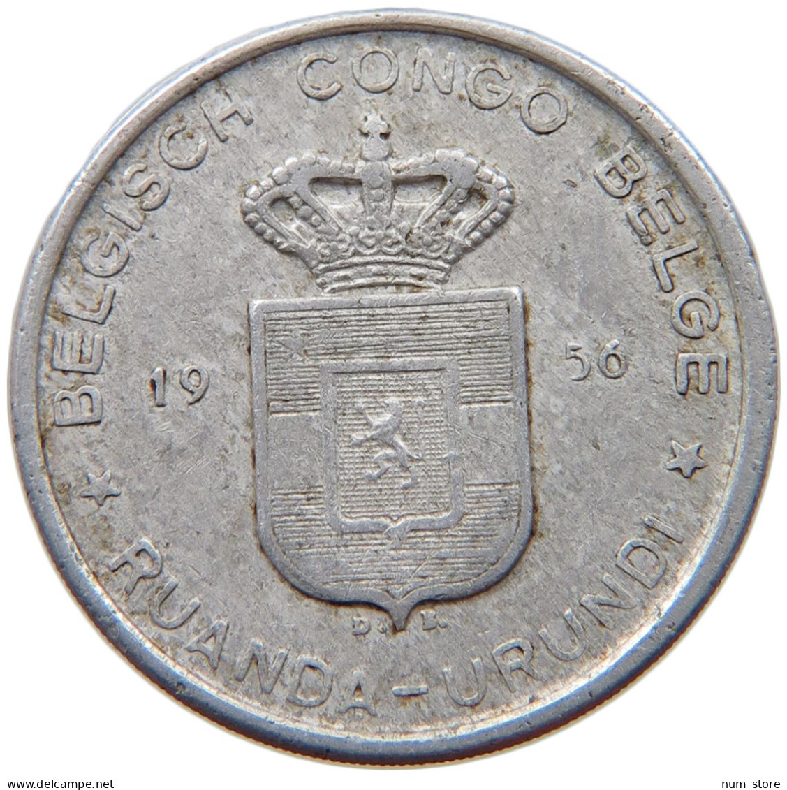 BELGIAN CONGO 5 FRANCS 1956  #s023 0153 - 1951-1960: Baudouin I.