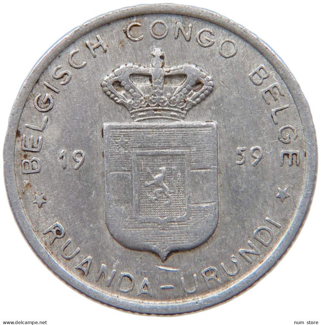 BELGIAN CONGO FRANC 1959  #s029 0049 - 1951-1960: Baudouin I.