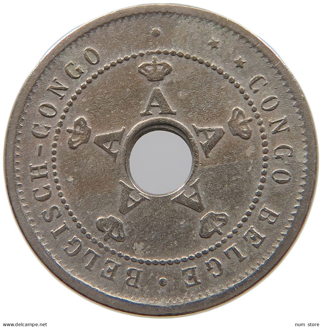 BELGIAN CONGO 5 CENTIMES 1911  #a080 0535 - 1910-1934: Albert I.