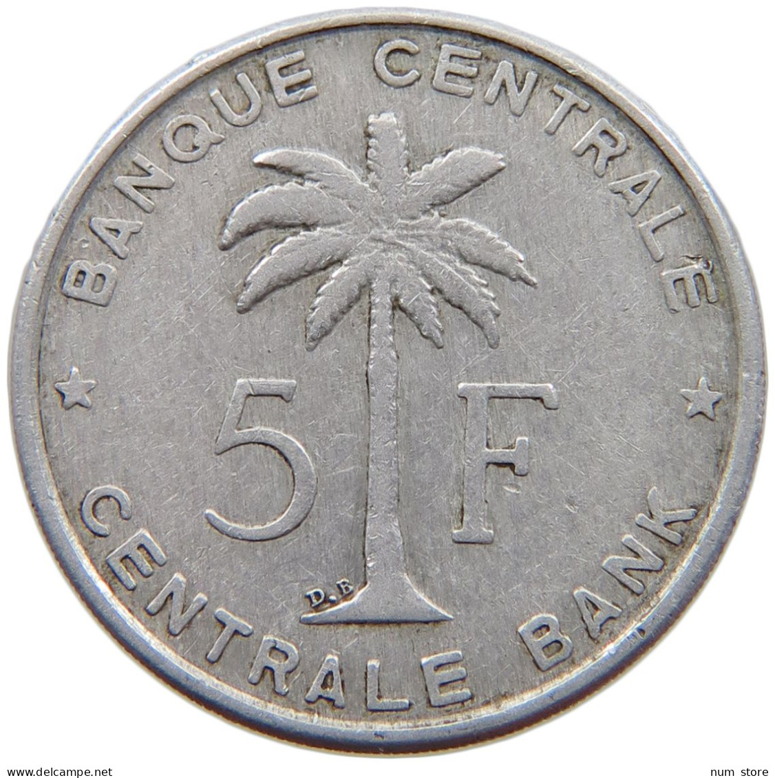 BELGIAN CONGO 5 FRANCS 1958  #a088 0445 - 1951-1960: Boudewijn I