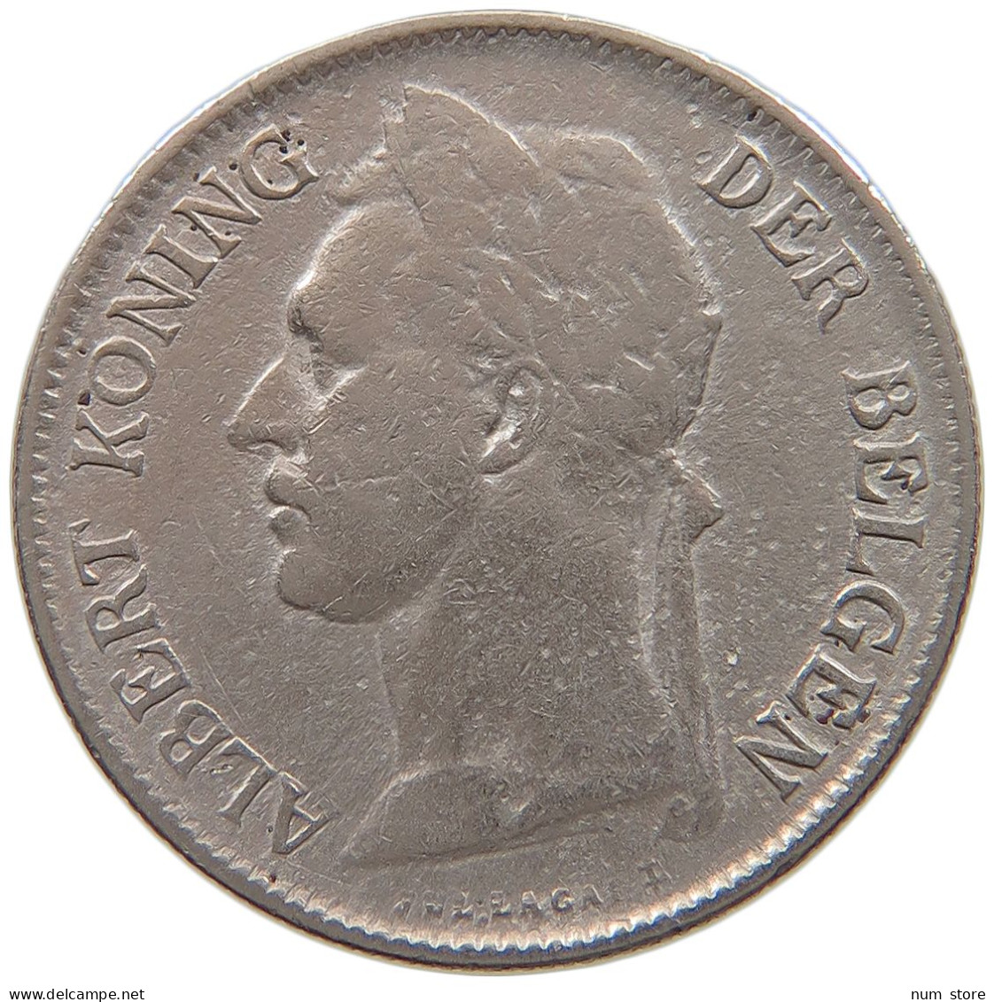 BELGIAN CONGO 50 CENTIMES 1922  #a080 0027 - 1910-1934: Alberto I